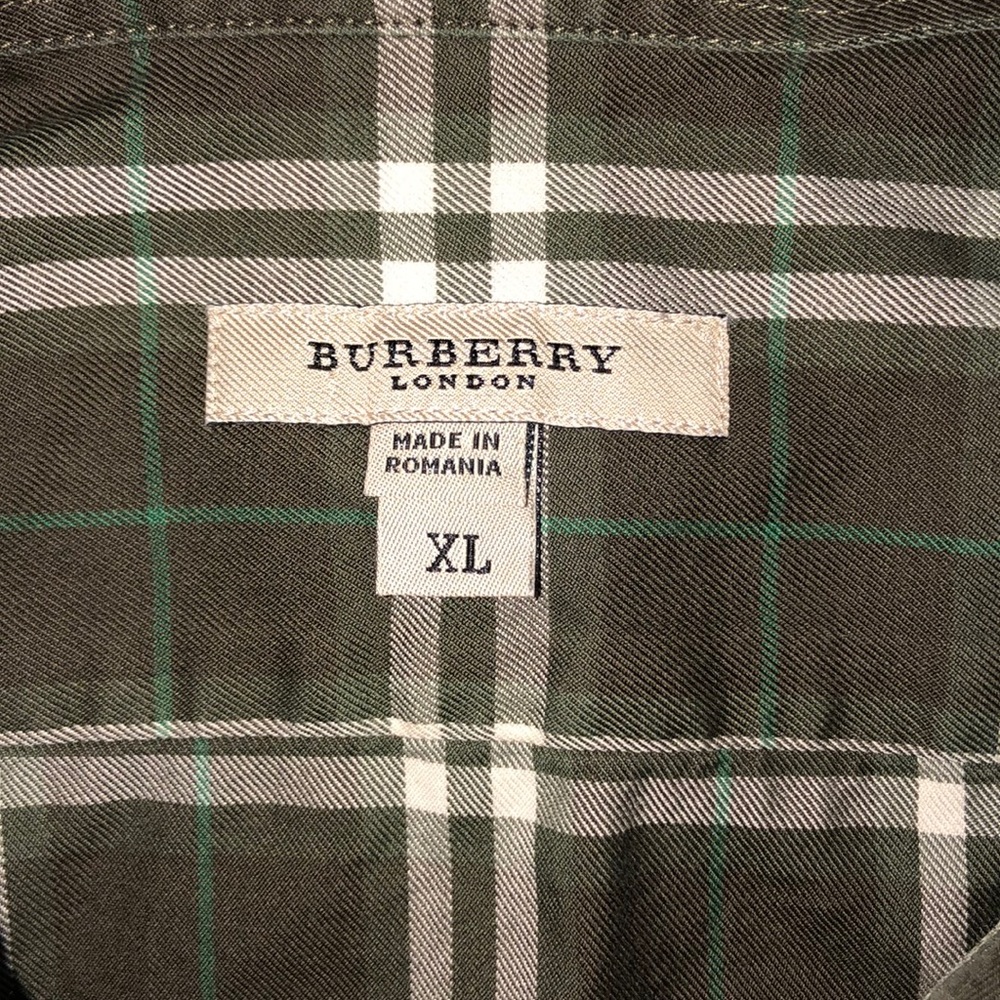 Burberry London💯Auth, NovaCheck,button up,XL,Mint - Picture 2 of 6